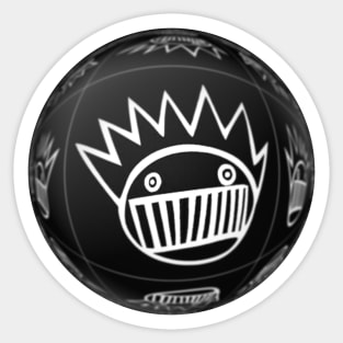 BOOGNISH BALL- black and white Sticker